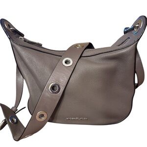 Michael Kors Taupe Leather Shoulder Bag